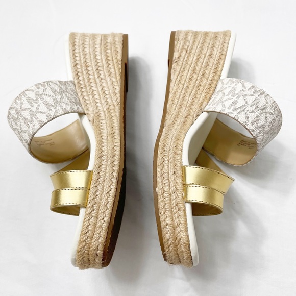 Women Michael Kors Sidney Mid Wedge Slip On Sandal - Picture 6 of 11